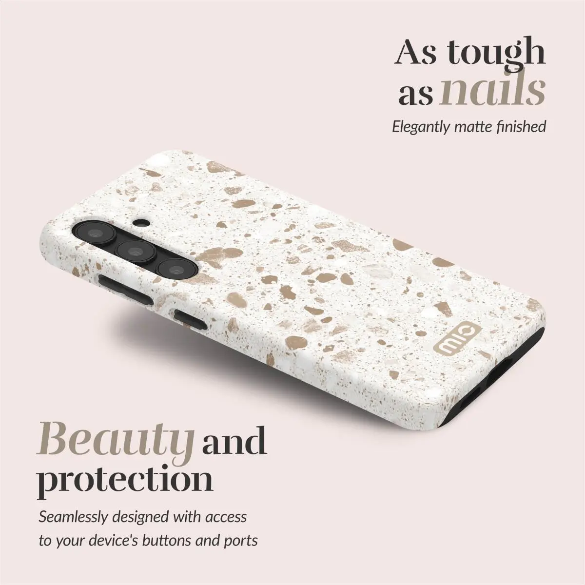 MIO MagSafe Samsung Galaxy S25 Edge Hoesje Back Cover Soft Terrazzo afbeelding 2