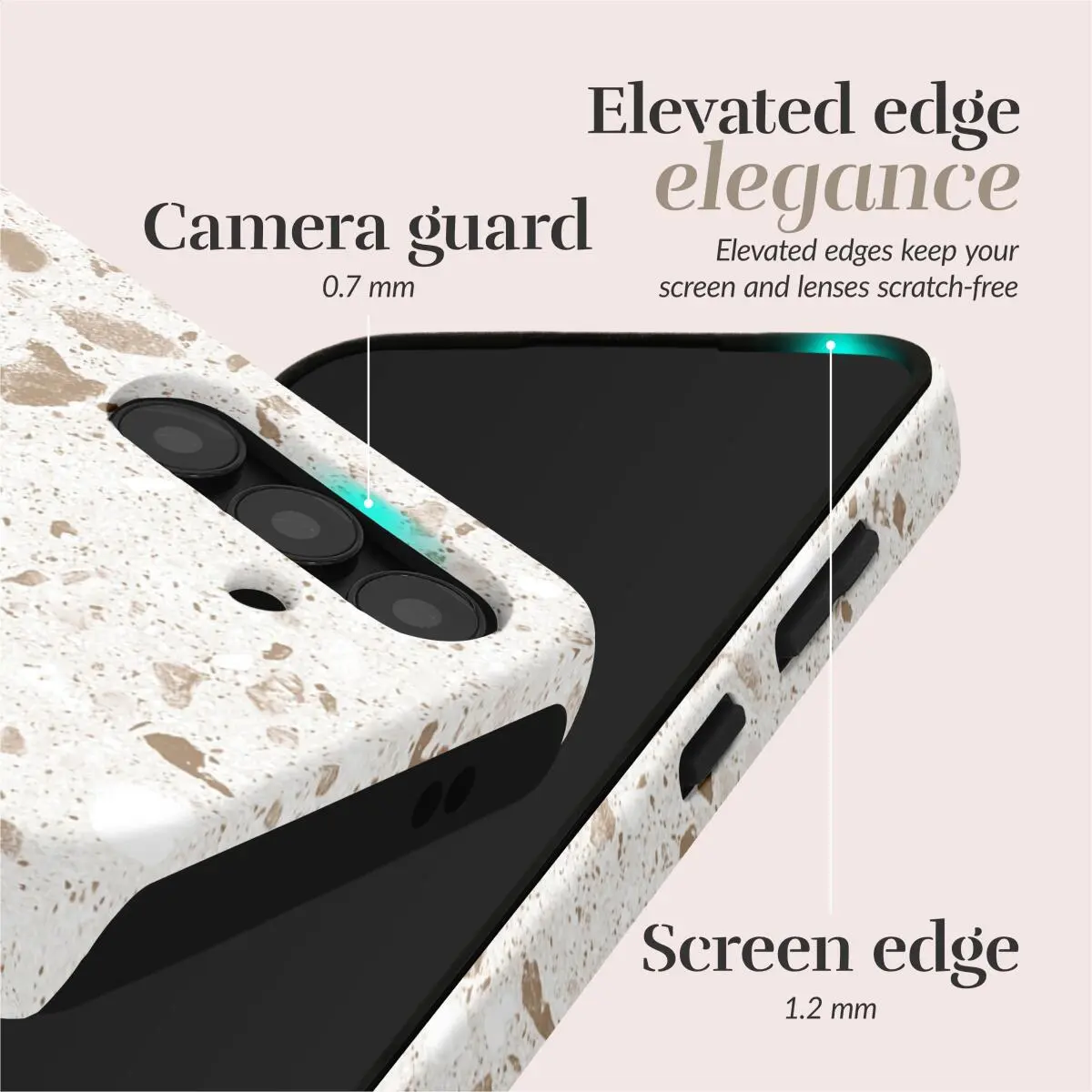 MIO MagSafe Samsung Galaxy S25 Edge Hoesje Back Cover Soft Terrazzo afbeelding 4