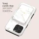 MIO Card Holder Universele MagSafe Kaarthouder / Pasjeshouder White Marble afbeelding 6