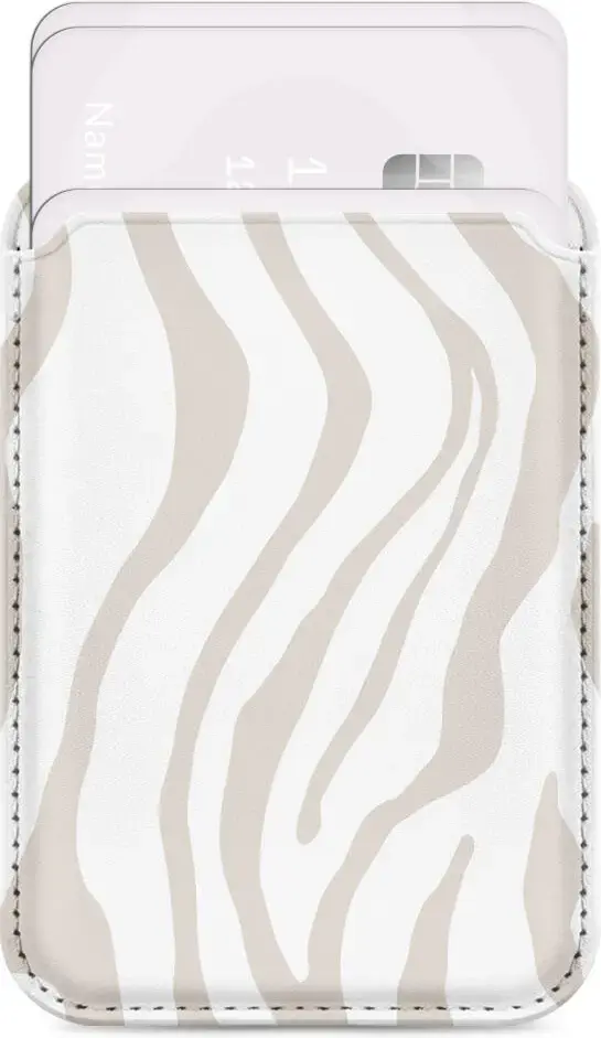 MIO Card Holder Universele MagSafe Kaarthouder / Pasjeshouder Sandy Zebra afbeelding 1