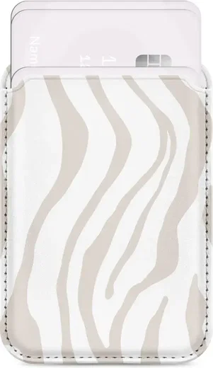 MIO Card Holder Universele MagSafe Kaarthouder / Pasjeshouder Sandy Zebra afbeelding 1