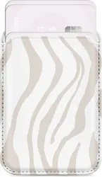 MIO Card Holder Universele MagSafe Kaarthouder / Pasjeshouder Sandy Zebra afbeelding