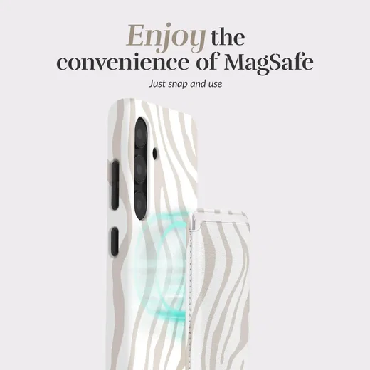 MIO Card Holder Universele MagSafe Kaarthouder / Pasjeshouder Sandy Zebra afbeelding 2