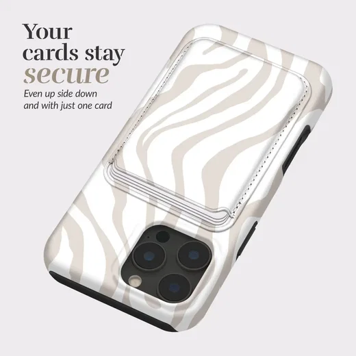 MIO Card Holder Universele MagSafe Kaarthouder / Pasjeshouder Sandy Zebra afbeelding 6