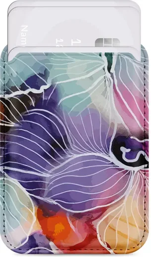 MIO Card Holder Universele MagSafe Kaarthouder / Pasjeshouder Flowers afbeelding 1