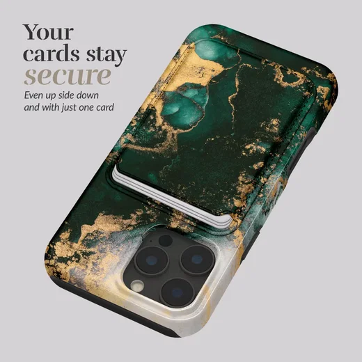 MIO Card Holder Universele MagSafe Kaarthouder / Pasjeshouder Green Marble afbeelding 6