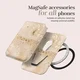 MIO Card Holder Universele MagSafe Kaarthouder / Pasjeshouder Gold Marble afbeelding 4
