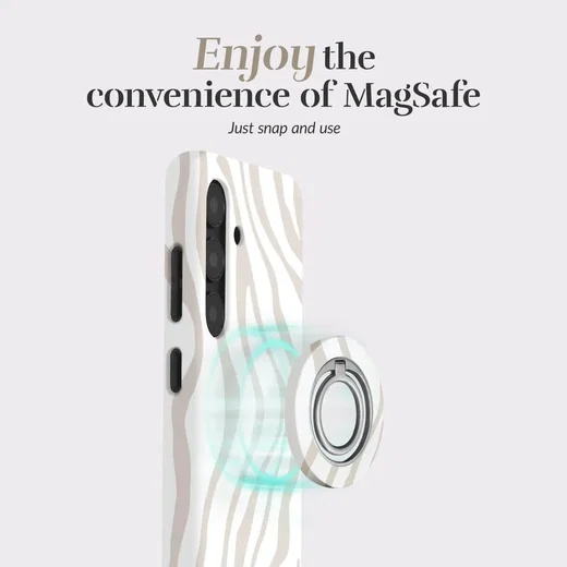 MIO Ring Holder Universele MagSafe Ring Houder / Vinger Houder Sandy Zebra afbeelding 2
