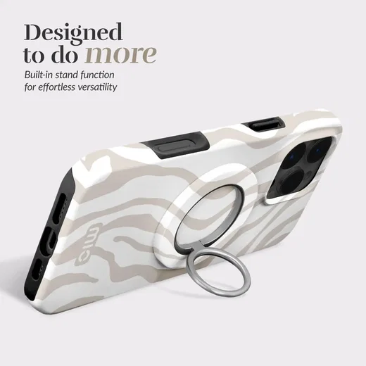 MIO Ring Holder Universele MagSafe Ring Houder / Vinger Houder Sandy Zebra afbeelding 4