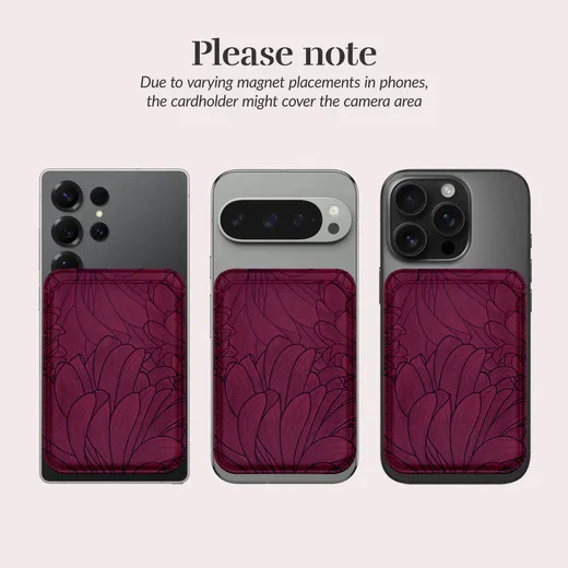 MIO Card Holder Universele MagSafe Kaarthouder / Pasjeshouder Berry Blooms afbeelding 7