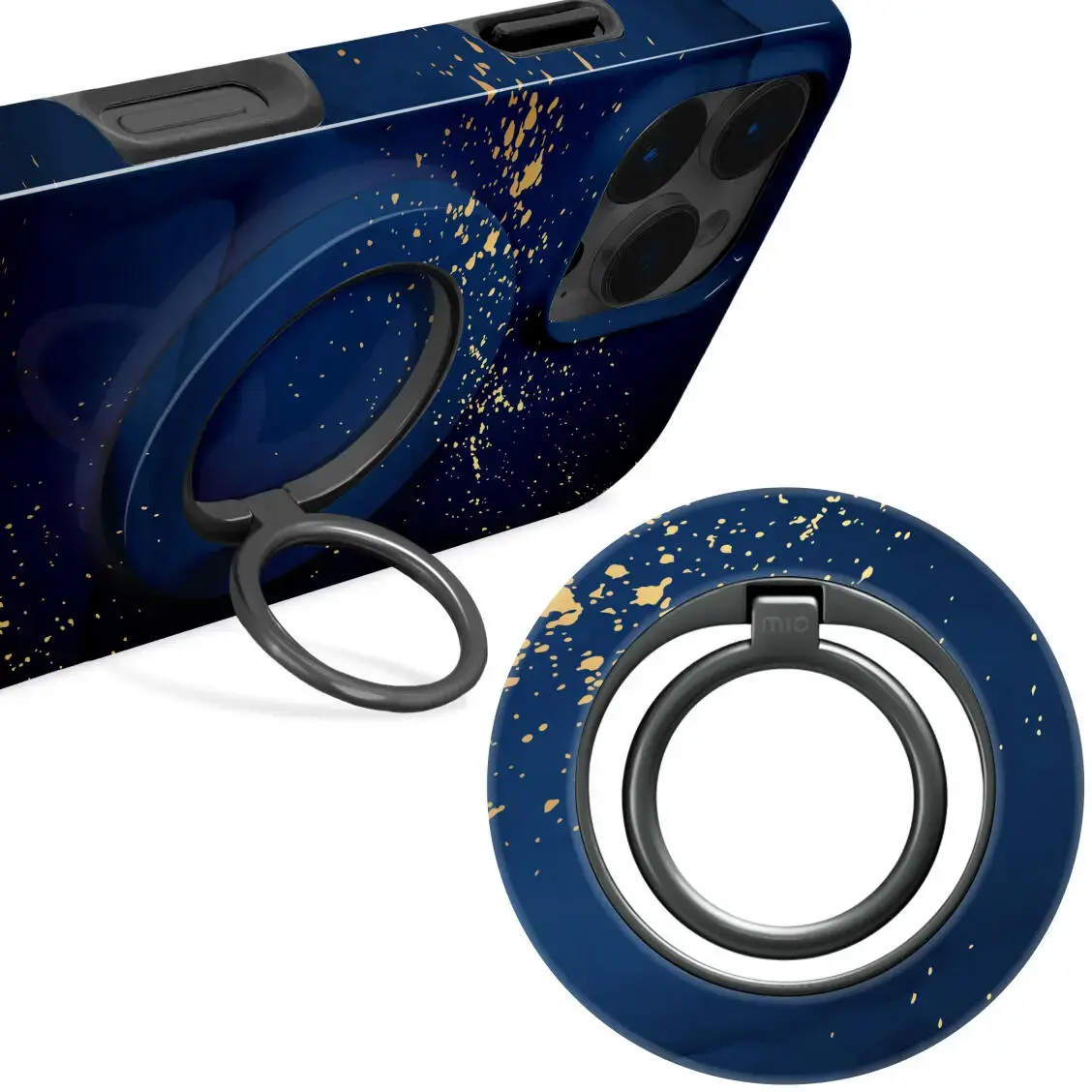 MIO Ring Holder Universele MagSafe Ring Houder / Vinger Houder Midnight Sparkle afbeelding 1