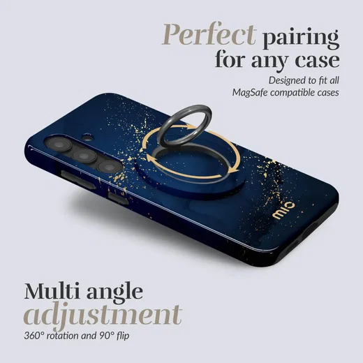 MIO Ring Holder Universele MagSafe Ring Houder / Vinger Houder Midnight Sparkle afbeelding 3