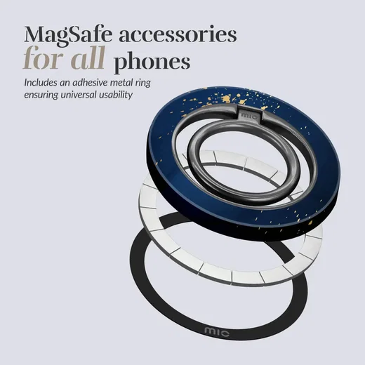 MIO Ring Holder Universele MagSafe Ring Houder / Vinger Houder Midnight Sparkle afbeelding 5