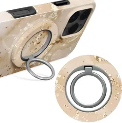 MIO Ring Holder Universele MagSafe Ring Houder / Vinger Houder Gold Marble afbeelding