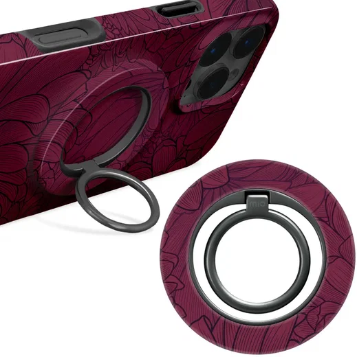 MIO Ring Holder Universele MagSafe Ring Houder / Vinger Houder Berry Blooms afbeelding 1