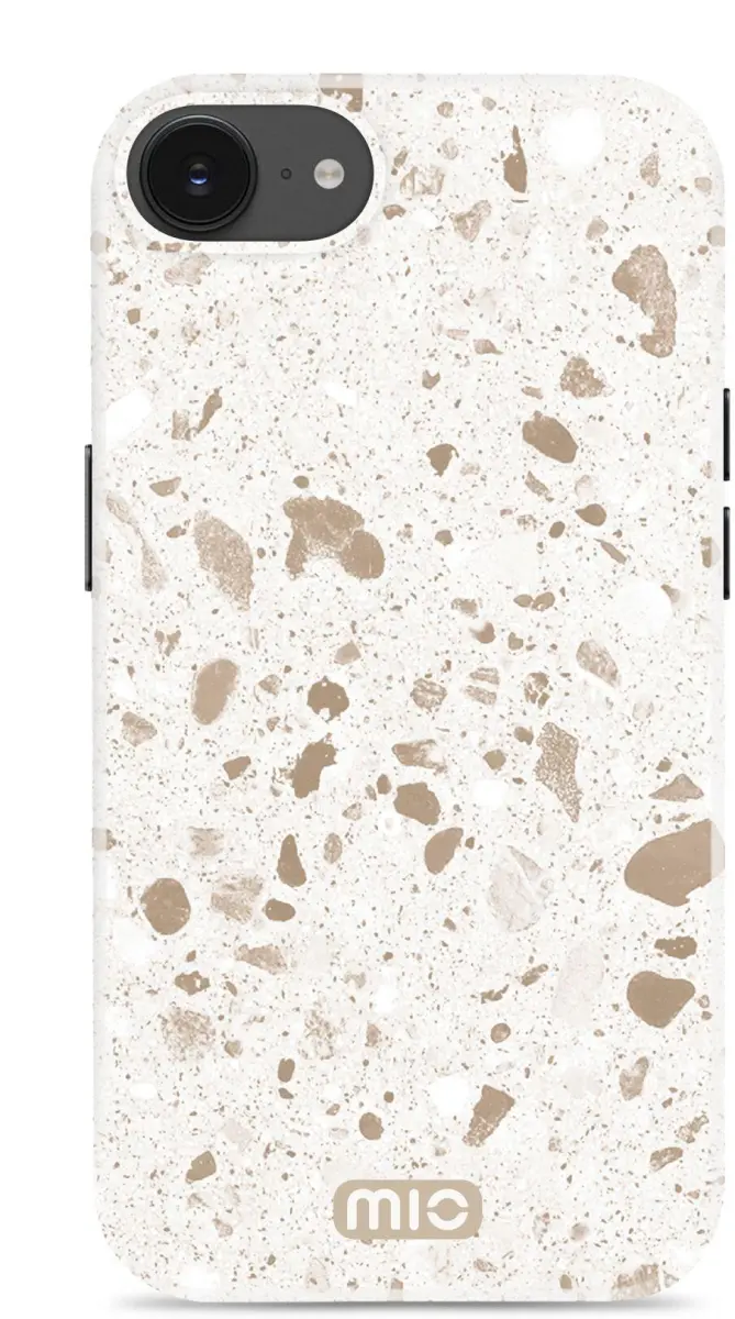MIO MagSafe iPhone 17e / 16e Hoesje Hard Shell Back Cover Soft Terrazzo afbeelding 1