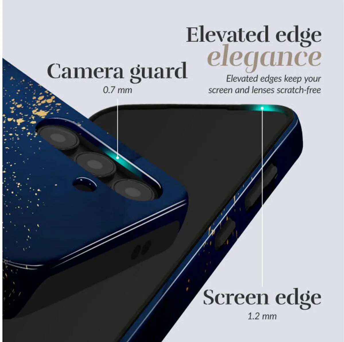 MIO MagSafe / Qi2 Samsung Galaxy S25 Hoesje Back Cover Midnight Sparkle afbeelding 5