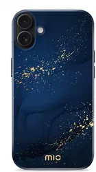 MIO MagSafe Apple iPhone 16 Hoesje Hard Shell Back Cover Midnight Sparkle afbeelding