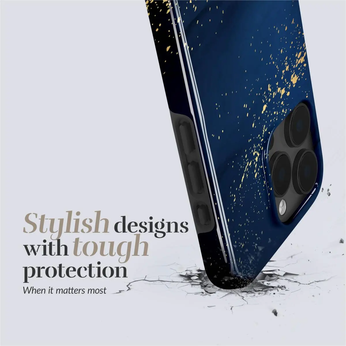 MIO MagSafe iPhone SE (22/20)/8/7 Hoesje Hard Shell Back Cover Midnight Sparkle afbeelding 4