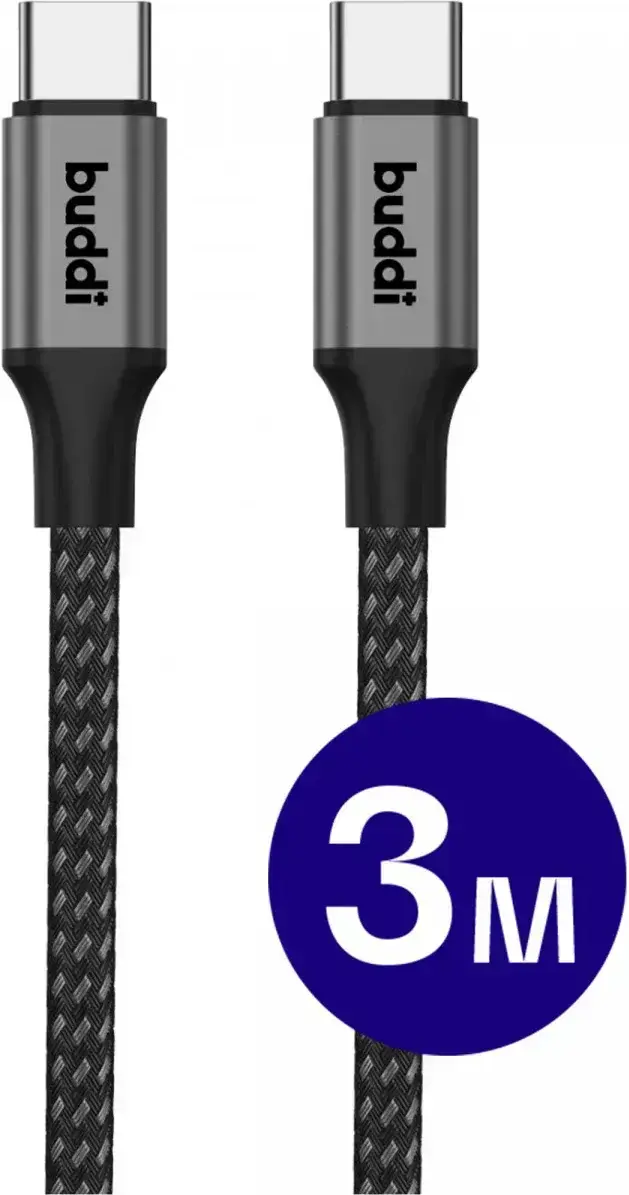 Originele Samsung 25W Power Adapter met Buddi Flex USB-C Kabel 3M Zwart afbeelding 15