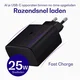 Originele Samsung 25W Power Adapter met Buddi Flex USB-C Kabel 3M Zwart afbeelding 3