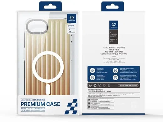Dux Ducis Zest MagSafe Apple iPhone 16e Hoesje Back Cover Goud afbeelding 11