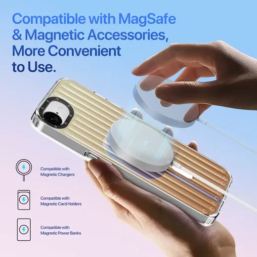 Dux Ducis Zest MagSafe Apple iPhone 16e Hoesje Back Cover Goud afbeelding 2