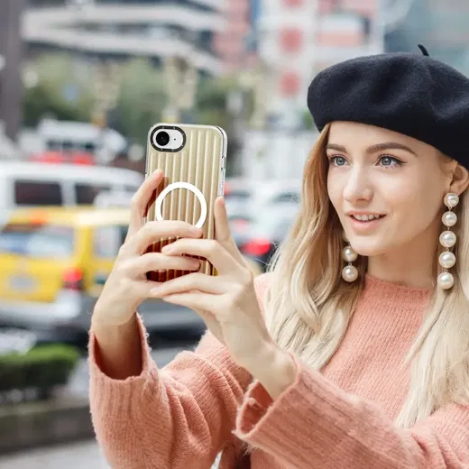 Dux Ducis Zest MagSafe Apple iPhone 16e Hoesje Back Cover Goud afbeelding 7