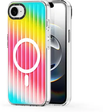 Dux Ducis Zest MagSafe Apple iPhone 16e Hoesje Back Cover Regenboog
