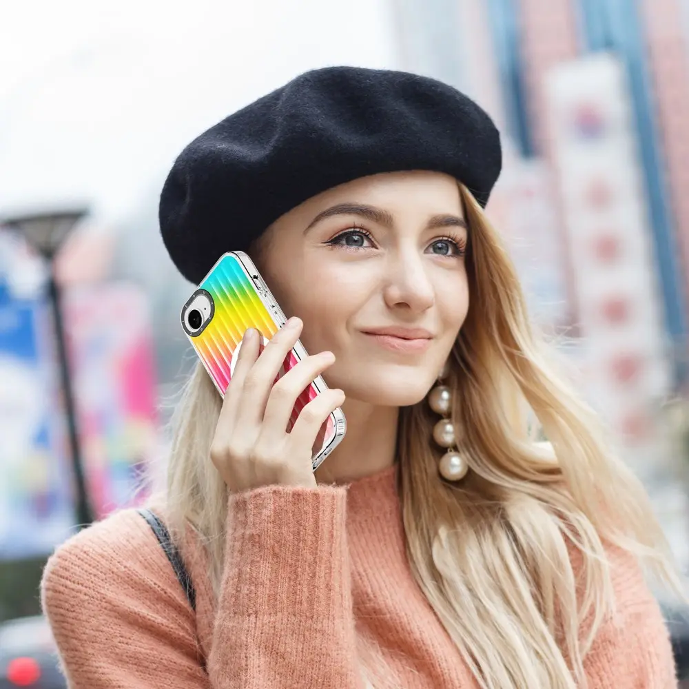 Dux Ducis Zest MagSafe Apple iPhone 16e Hoesje Back Cover Regenboog afbeelding 8