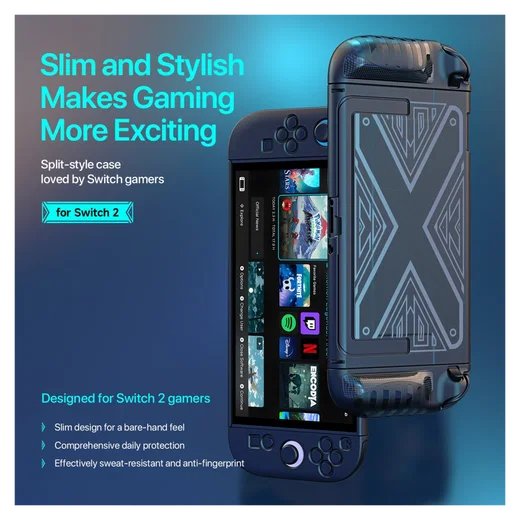 Dux Ducis Nintendo Switch 2 Hoesje Back Cover Case Zwart afbeelding 3