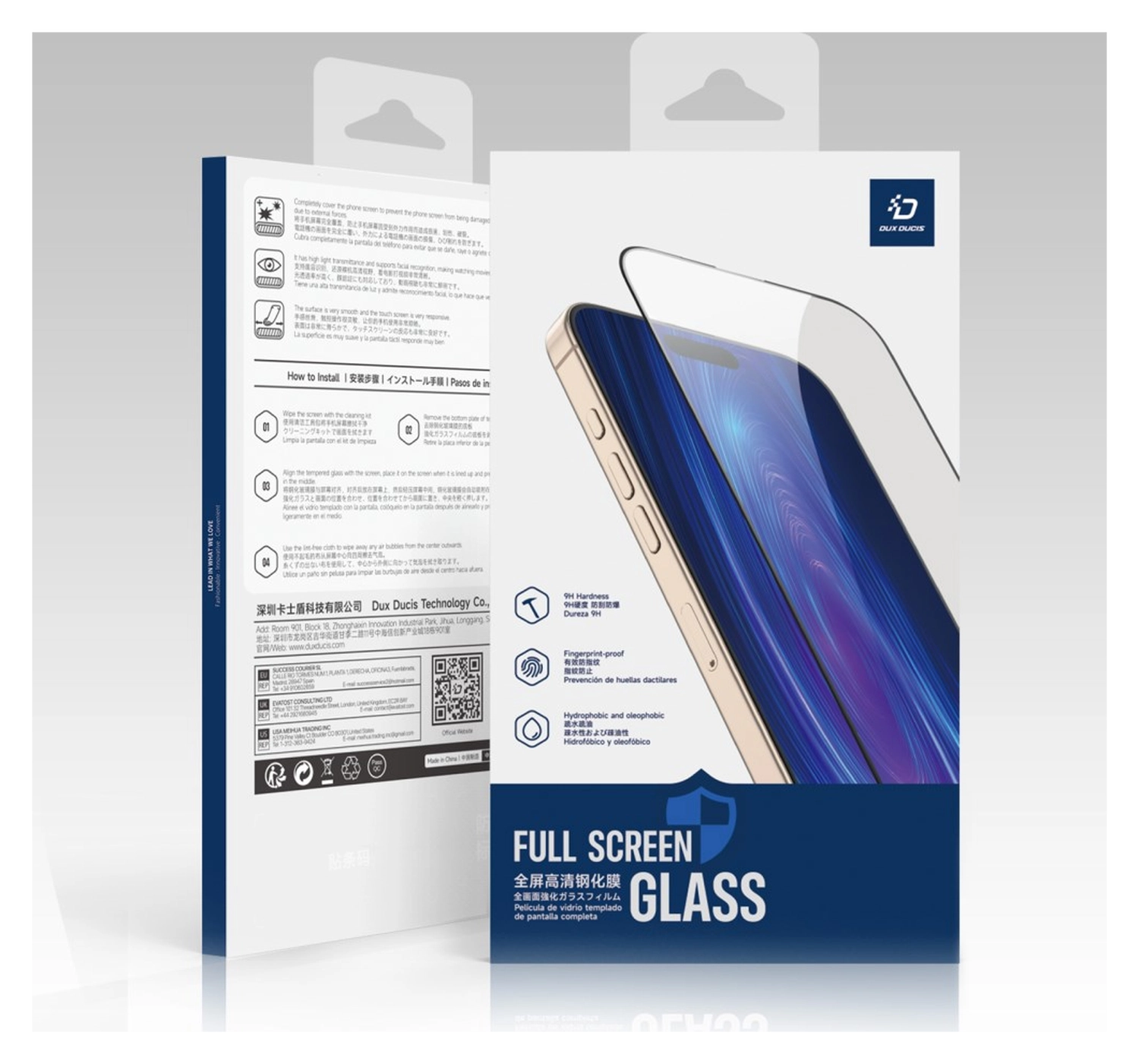 Dux Ducis Motorola Edge 60 Fusion Screen Protector 9H Tempered Glass afbeelding 7