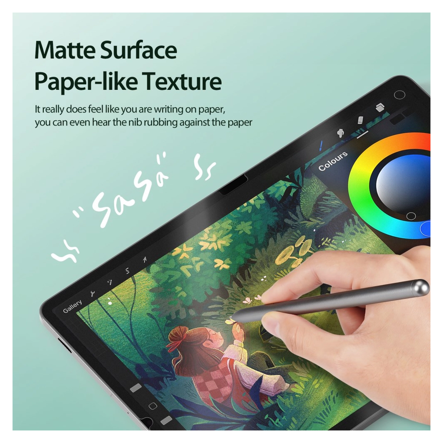 Dux Ducis Naad Samsung Tab S10 FE Plus Screen Protector Papier Gevoel afbeelding 5