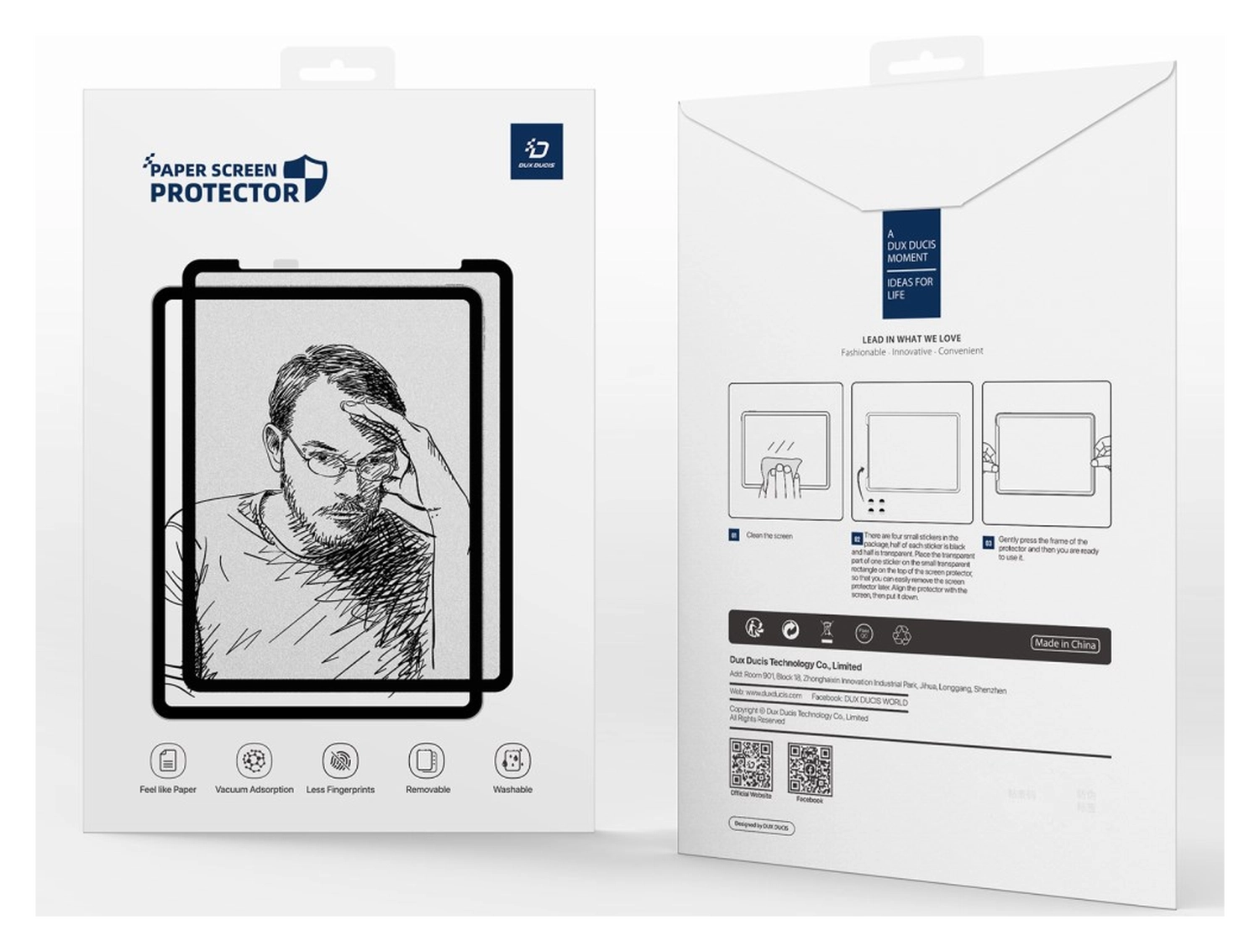 Dux Ducis Naad Samsung Tab S10 FE Plus Screen Protector Papier Gevoel afbeelding 9