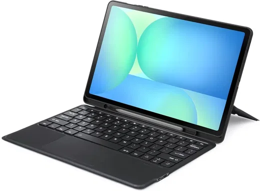 Dux Ducis Samsung Galaxy Tab S10 FE Plus Hoes Bluetooth Toetsenbord Zwart afbeelding 2