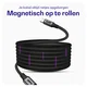 Buddi Flex USB-C naar USB-C Magnetische Kabel 60W Fast Charge 2M Zwart afbeelding 2