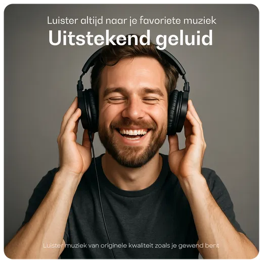 Buddi Flex 3.5mm Jack Aux Audio Kabel 1M Zwart afbeelding 4