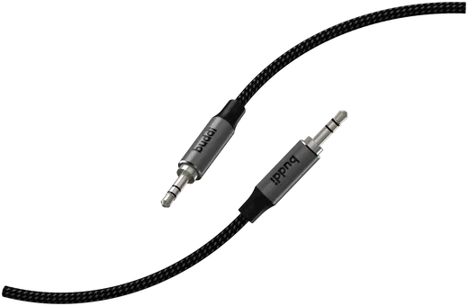 Buddi Flex 3.5mm Jack Aux Audio Kabel 5M Zwart afbeelding 10