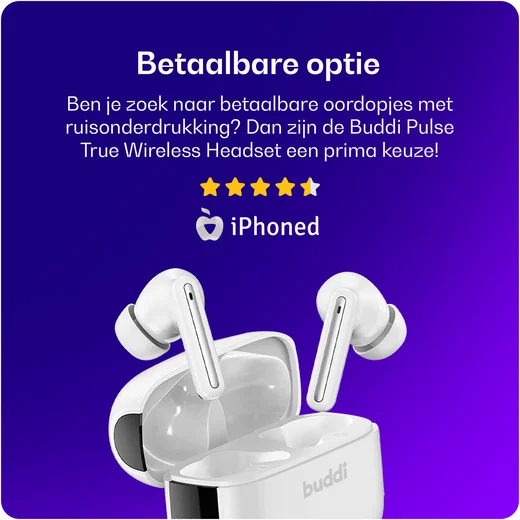 Buddi Pulse Draadloze Oordopjes Noise Cancelling ANC + ENC Zwart afbeelding 11