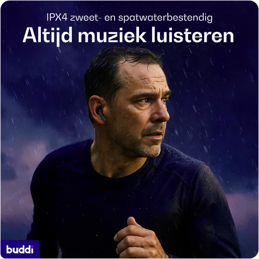 Buddi Pulse Draadloze Oordopjes Noise Cancelling ANC + ENC Zwart afbeelding 8