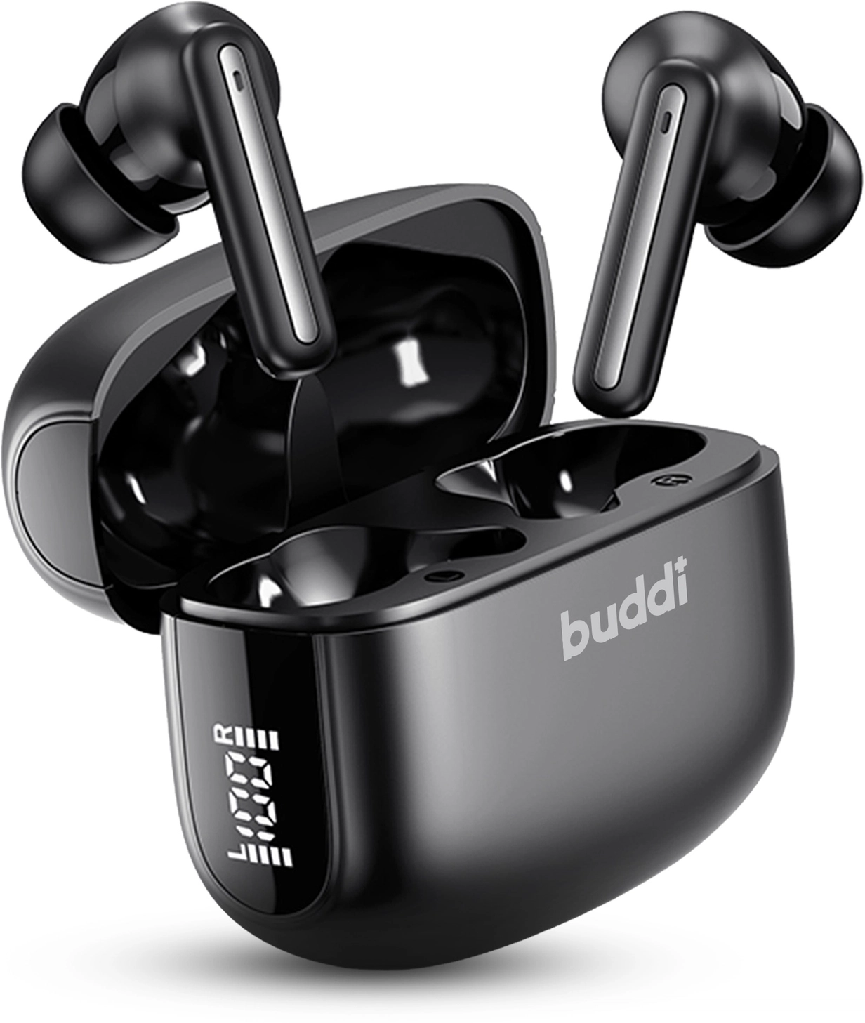 Buddi Pulse Draadloze Oordopjes Noise Cancelling ANC + ENC Zwart afbeelding 1