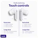 Buddi Pulse Draadloze Oordopjes Noise Cancelling ANC + ENC Wit afbeelding 7