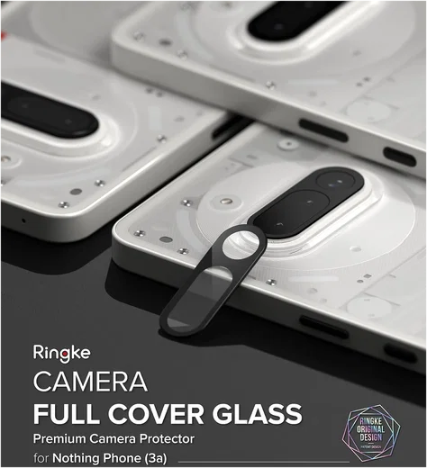 Ringke Full Cover Glass Nothing Phone (3a) Camera Protector Glas (2-Pack) afbeelding 9