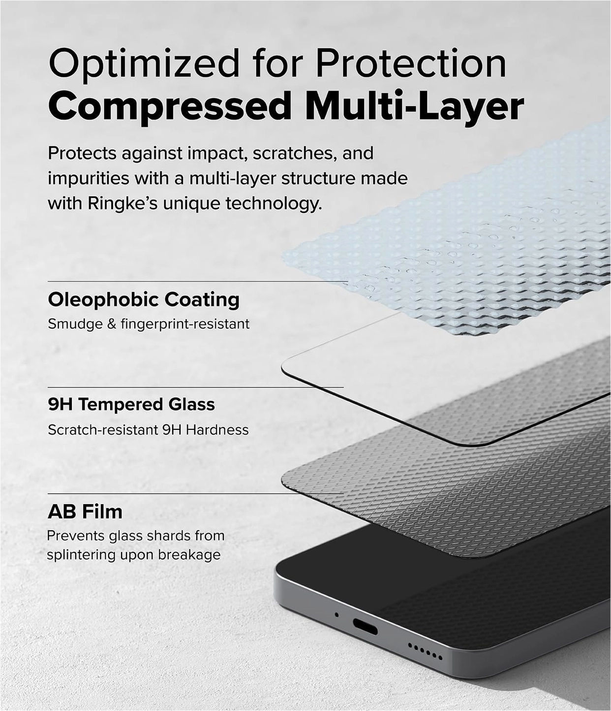 Ringke Nothing Phone 3a/3a Pro Easy Slide Screenprotector 9H 2-Pack Beschermglas afbeelding 7