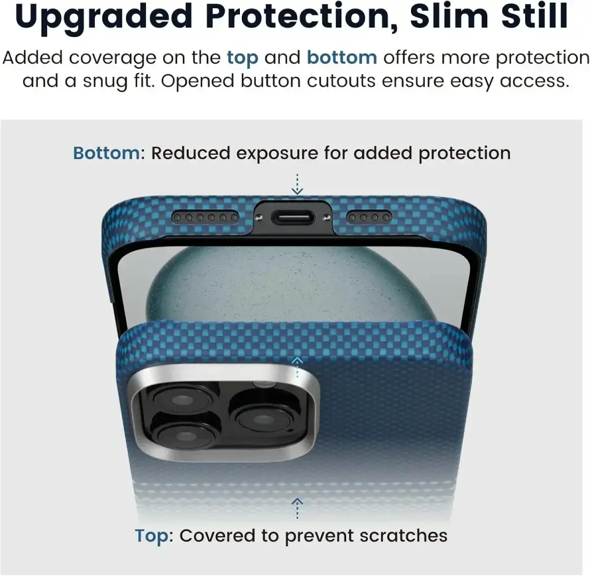 PITAKA Apple iPhone 16 Hoesje met 5.000mAh MagSafe Powerbank Moonrise afbeelding 10