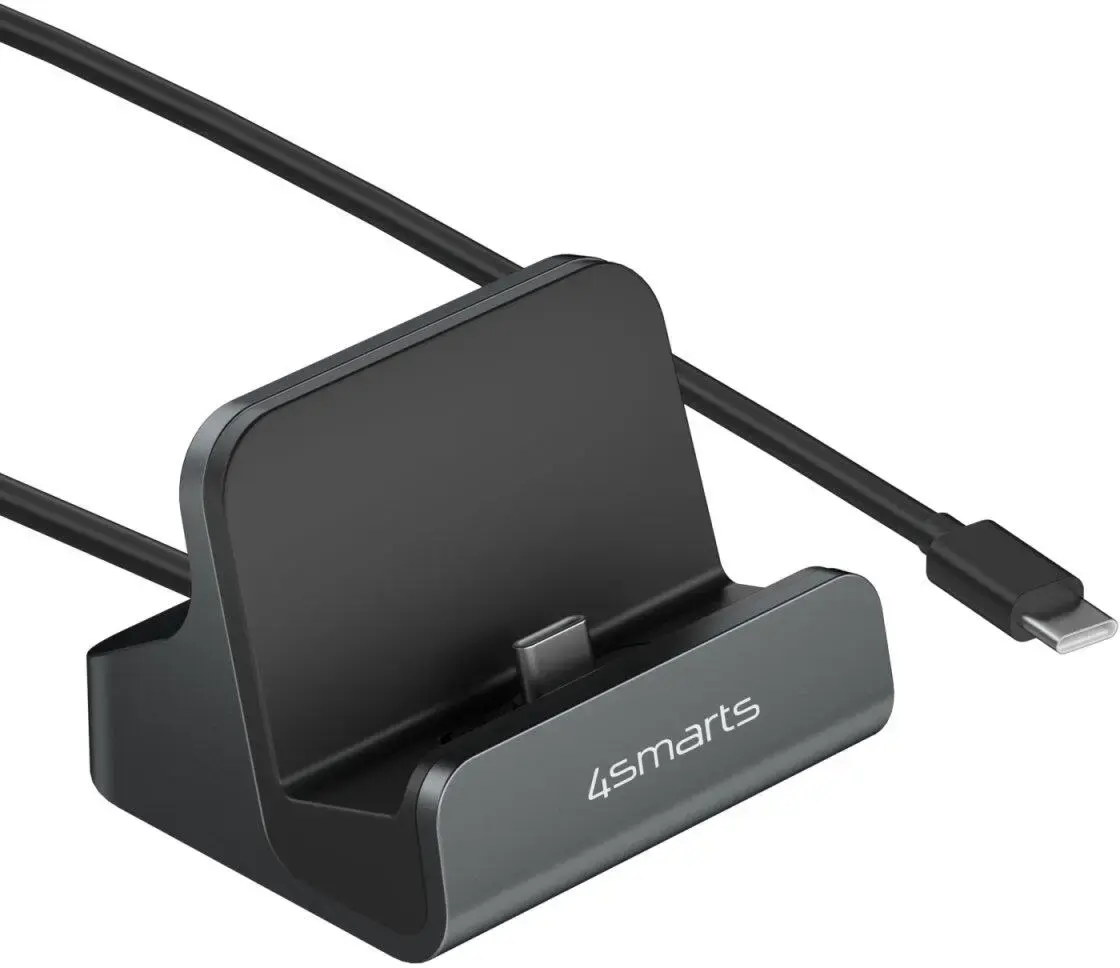 4Smarts VoltDock USB-C Houder met Oplader 60W Grijs afbeelding 3