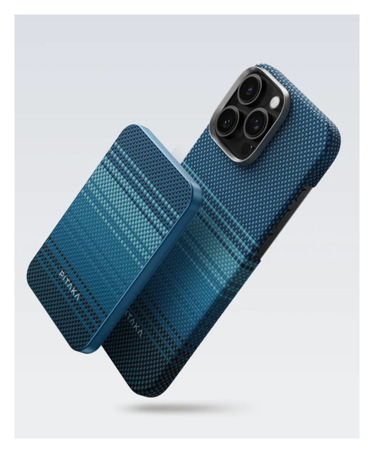 PITAKA Apple iPhone 16 Pro Max Hoesje met 5.000mAh MagSafe Powerbank Moonrise afbeelding 2
