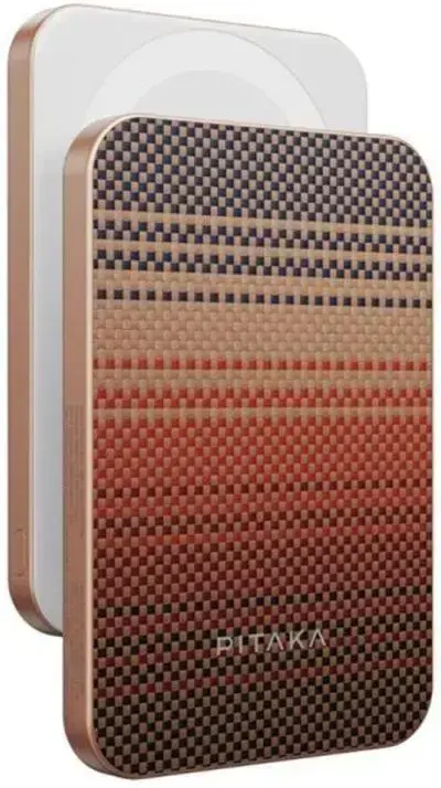 PITAKA Apple iPhone 16 Pro Max Hoesje met 5.000mAh MagSafe Powerbank Sunset afbeelding 19