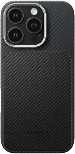 PITAKA Apple iPhone 16 Pro Hoesje met 5.000mAh MagSafe Powerbank Zwart afbeelding 6