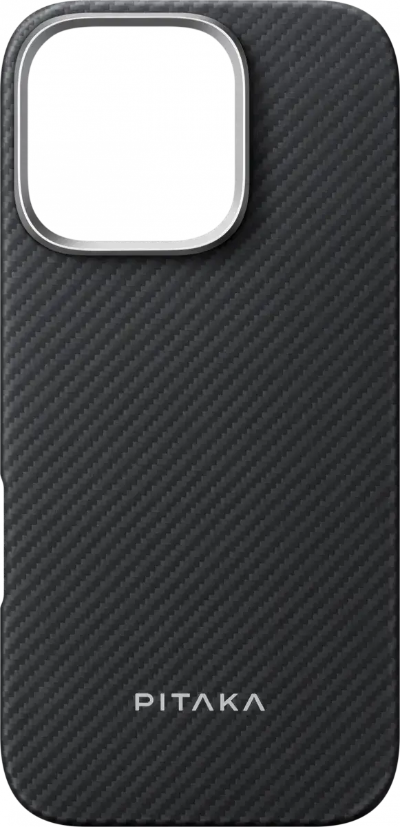 PITAKA Apple iPhone 16 Pro Hoesje met 5.000mAh MagSafe Powerbank Zwart afbeelding 15